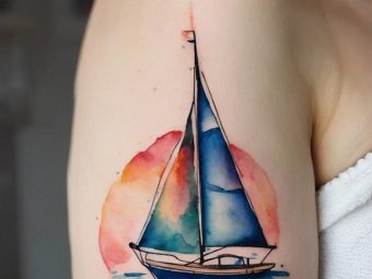 8 Creative Sailboat Tattoos For The Subtle Adventurer