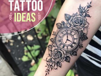 90 Amazing Clock And Rose Tattoo Ideas To Try Out