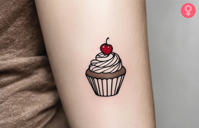 Simple Cupcake Tattoo